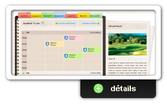 Formule réservation sur site internet pour club de golf